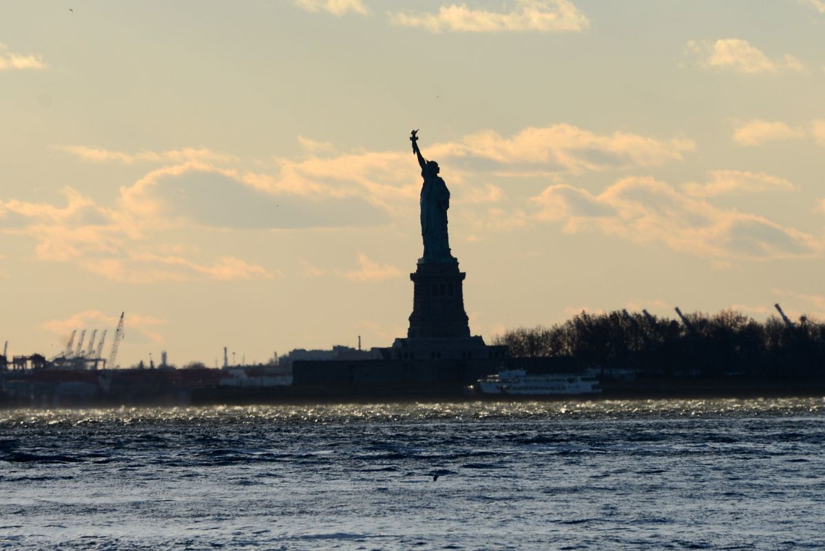 39 The Statue Of Liberty At Sunset From Brooklyn Heights